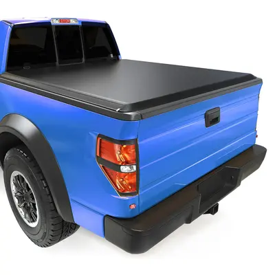 YITAMOTOR® 1999-2016 Ford F-250 F-350 F250 F350 Super Duty Soft Roll Up Tonneau Cover, Styleside 6.75 ft Bed