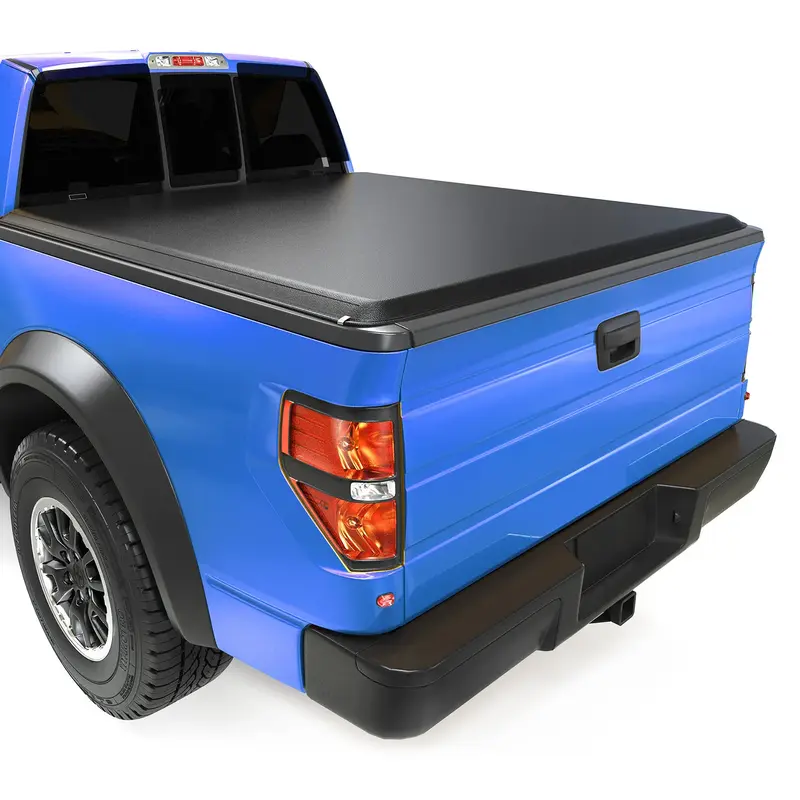 YITAMOTOR® 1999-2016 Ford F-250 F-350 F250 F350 Super Duty Soft Roll Up Tonneau Cover, Styleside 6.75 ft Bed