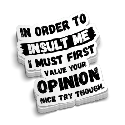 Nice Try -  Hard Hat Decal