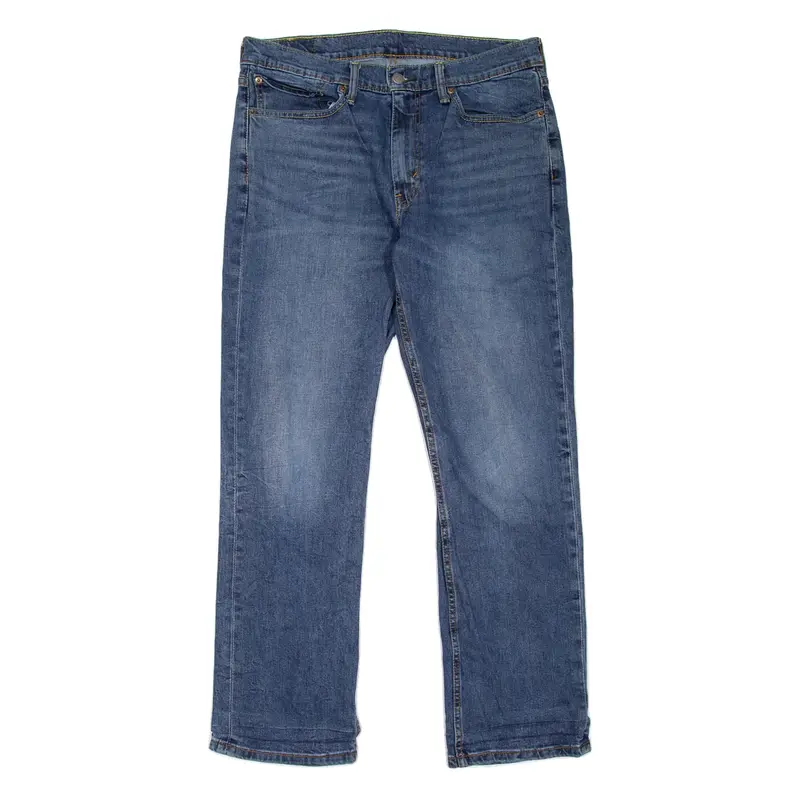 LEVI'S 514 Jeans Mens Blue Slim Straight Stone Wash W34 L30