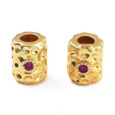 Rack Plating Brass Cubic Zirconia Beads