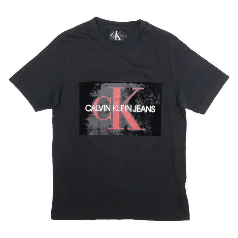CALVIN KLEIN JEANS Mens T-Shirt Black S