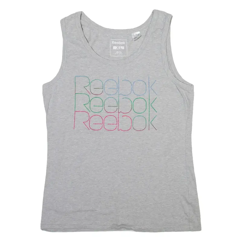 REEBOK Womens Vest Grey Sleeveless XL