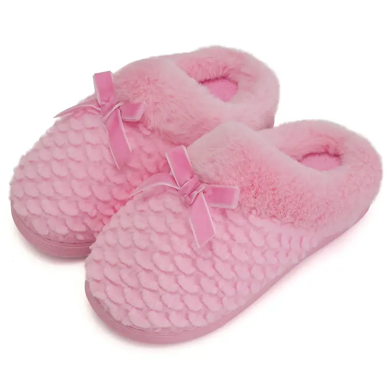 WateLves Girls Slippers Kids Slip On Winter House Shoes Anti-Slip Soft Coral Fleece Slipper for Indoor & Outdoor TikTokShopfa...