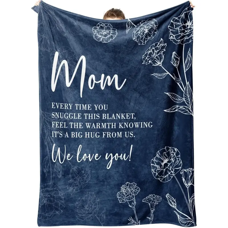 Gifts for Mom Blanket, Mom Birthday Gifts, Birthday Gifts for Mom from Daughter Son, Mom Gifts for Mothers Day Christmas, Sup...