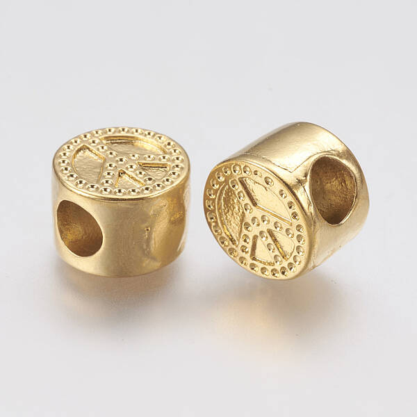 Ion Plating(IP) 304 Stainless Steel European Beads Enamel Settings