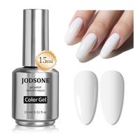 JODSONE 2025 New Upgraded Version 15ml Gel Nail Polish White Gel Nail Polish White Nail Polish Soak Off Led Gel Polish Nail A...