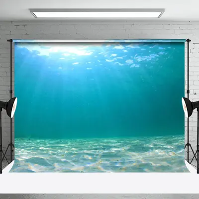 Sunlight Sand Underwater Natural Scenery Backdrop - Aperturee