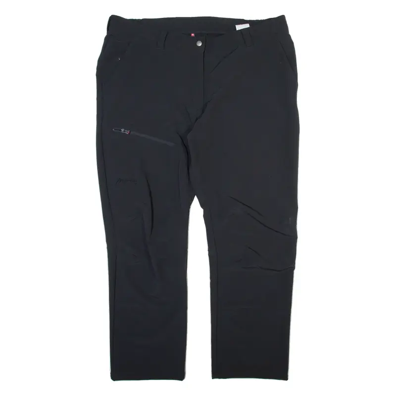 MAIER SPORTS Womens Trousers Black Relaxed Straight W40 L28