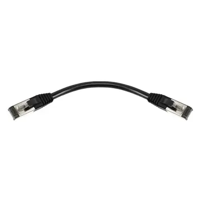 45438 Monoprice Cat8 Ethernet Patch Cable Double Shielded S/FTP 28AWG 2GHz 40G Pure Bare Copper Snagless RJ45 0.5ft Black
