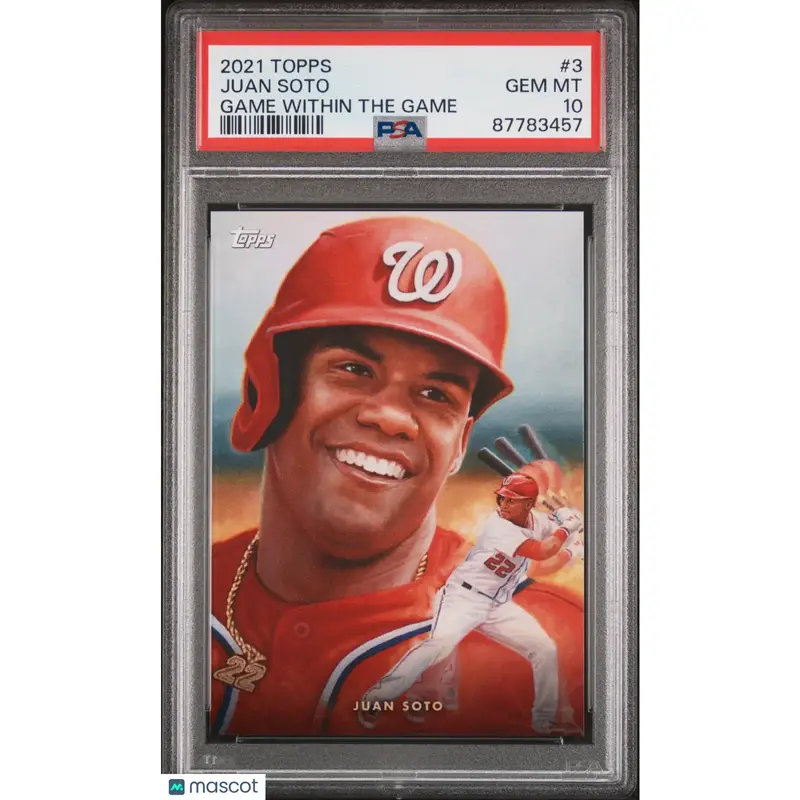 Juan Soto PSA 2021 Topps Game Within The Game Baseball #3 10 87783457