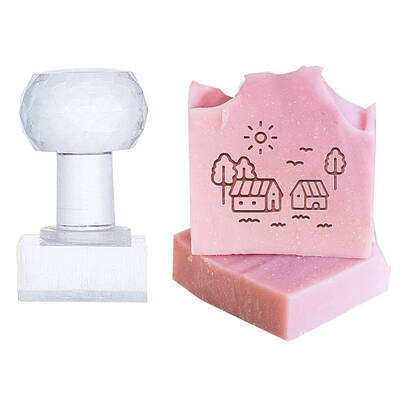 Clear Acrylic Soap Stamps with Big Handles