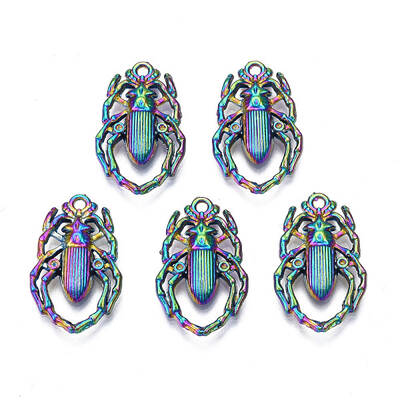 Rainbow Color Alloy Pendant Rhinestone Settings