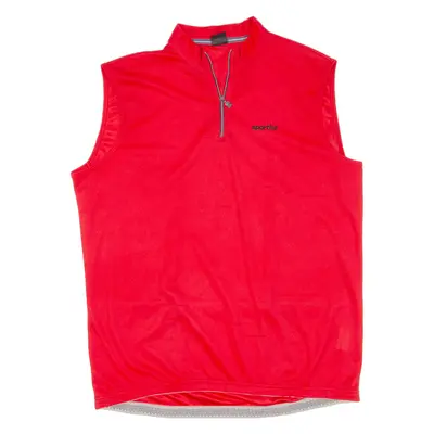 SPORTFUL Cycling Mens Jersey Red Sleeveless 1/4 Zip XL