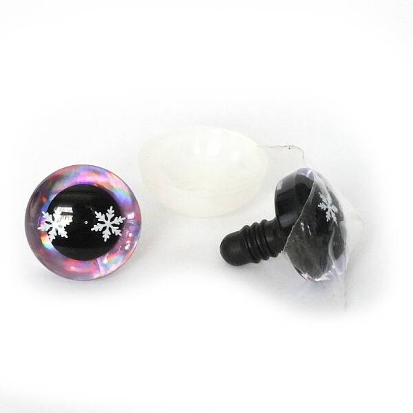 Snowflake Pattern Plastic Doll Safety Craft Eye