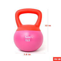 Soft Kettlebell with handle for weightlifting conditioning strength and core training, Weightlifiting Kettlebell fo Home Gym ...