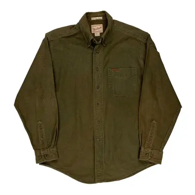 Woolrich Flannel Shirt - Medium Green Cotton