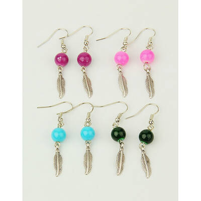 Fashion Leather Dangle Earrings