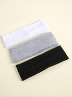 Solid Color Hair Band, High Stretch Hair Band for Women & Girls, Sweat Absorbing Hair Band for Gym Workout Running, Fashion H...