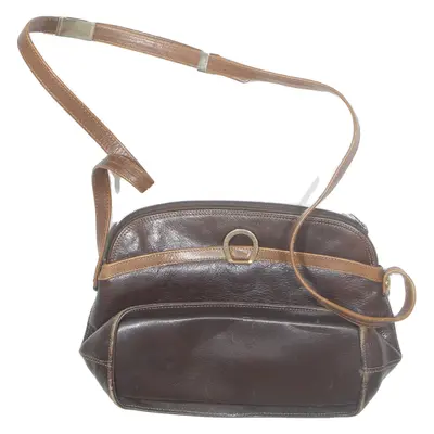 Womens Shoulder Bag Brown Leather 90s