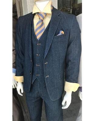 Blue Mens Denim Suit