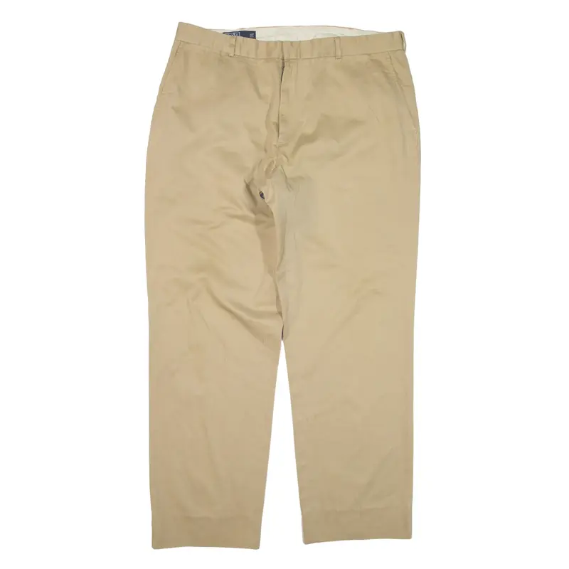 POLO RALPH LAUREN Chino Trousers Beige Relaxed Tapered Mens W38 L30