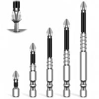 6pcs,High-Magnetic Screwdriver Drill Bit Set, Strong Screwdriver Drill, Anti-Shock Impact Driver Bit Set, Electric Precision ...