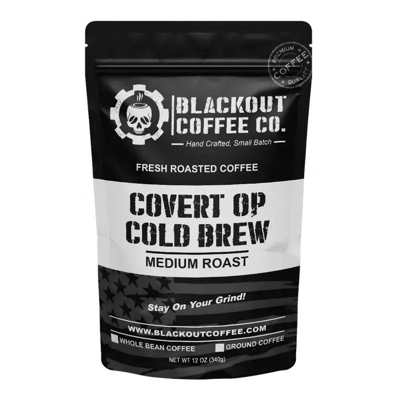 Covert OP Cold Brew Coffee - ✔️100% Arabica Beans  ✔️ Medium Roast Coffee, Coarse Grind