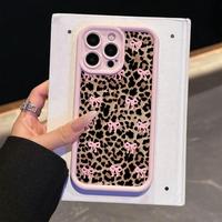 Fashion Bow Pattern Phone Case, Cute Phone Protective Cover, Phone Accessory Compatible with iPhone 11 12 13 14 15 16 Pro Max...