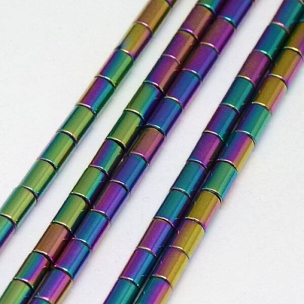 Electroplate Non-magnetic Synthetic Hematite Beads Strands
