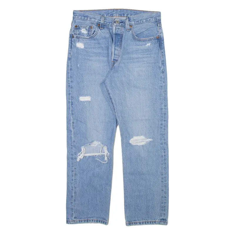 LEVI'S 501 Jeans Womens Blue Regular Straight W28 L26