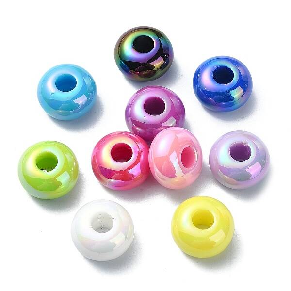 Opaque Acrylic European Beads