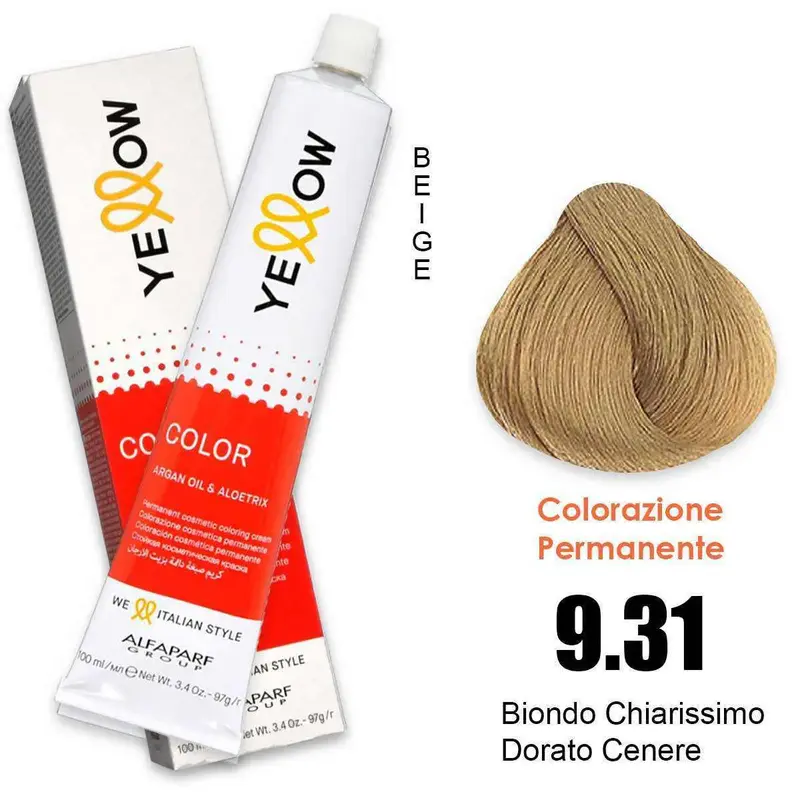 Alfaparf Yellow Color Permanent 9.31 100Ml