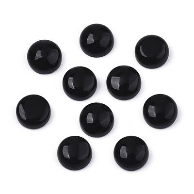Natural Black Onyx Cabochons