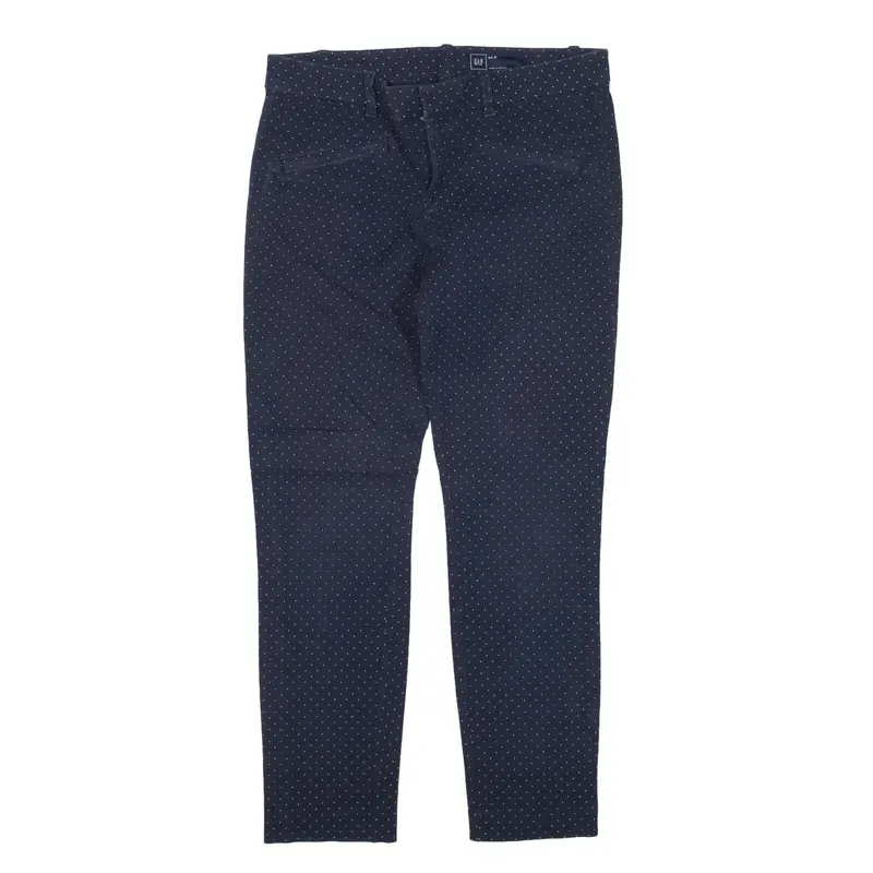 GAP Polka Dot Trousers Blue Slim Skinny Womens W28 L25