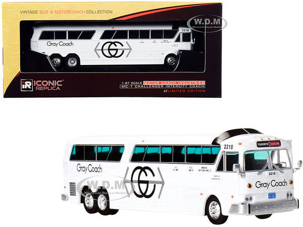 MCI MC-7 Challenger Intercity Coach Bus White \