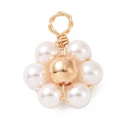 Natural Shell & Pearl Beaded Pendants