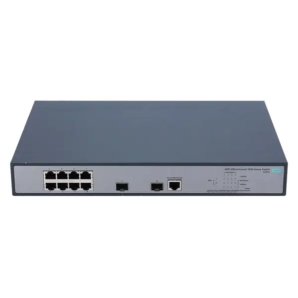 HP JG922A#AKM | OfficeConnect 1920 Series 1920-8G-PoE+ (180W) 8 x RJ-45 PoE+ 10/100/1000Base-T and 2 x SFP (mini-GBIC) Ports ...