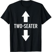 Two-seater graphic T-shirt in cotton and comfortable black, unisex
