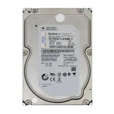 00AD011 IBM 1TB 6Gb/s SATA 7200 3.5-Inch Hard Drive