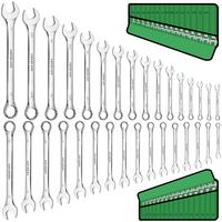 SWANLAKE 32-Piece Combination Wrench Set, SAE and Metric, 1/4\