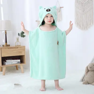 Infant Baby Bathing Hooded Bath Towel Cloak Cloak | Color: 5 color | Child size: 66cm
