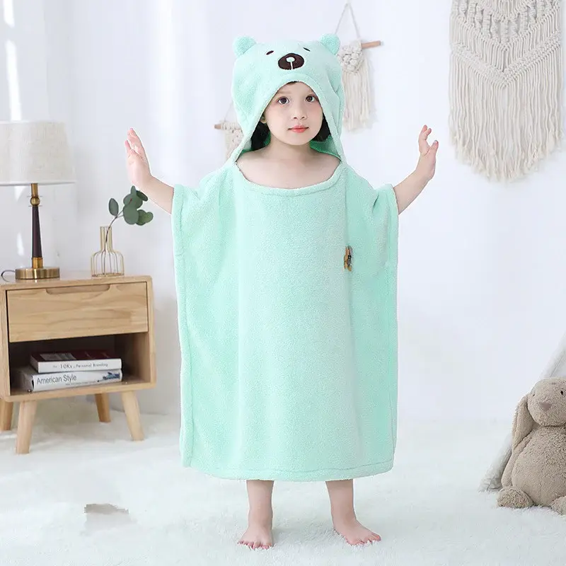 Infant Baby Bathing Hooded Bath Towel Cloak Cloak | Color: 5 color | Child size: 66cm