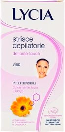 Lycia Delicate Touch Facial Wax Strips for Sensitive Skin 20 Pieces