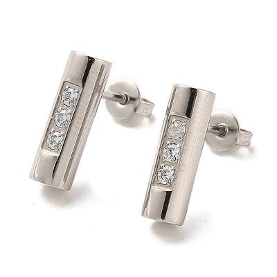 Column 304 Stainless Steel Stud Earrings