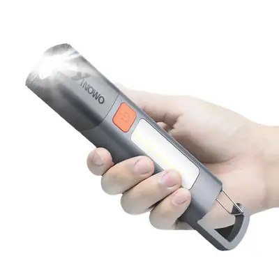 Yinowo Robust LED Flashlight: Waterproof(IPX65), 3 Modes, Rechargeable - Camping, Fishing, Emergencies & Outdoor/Night Lighti...