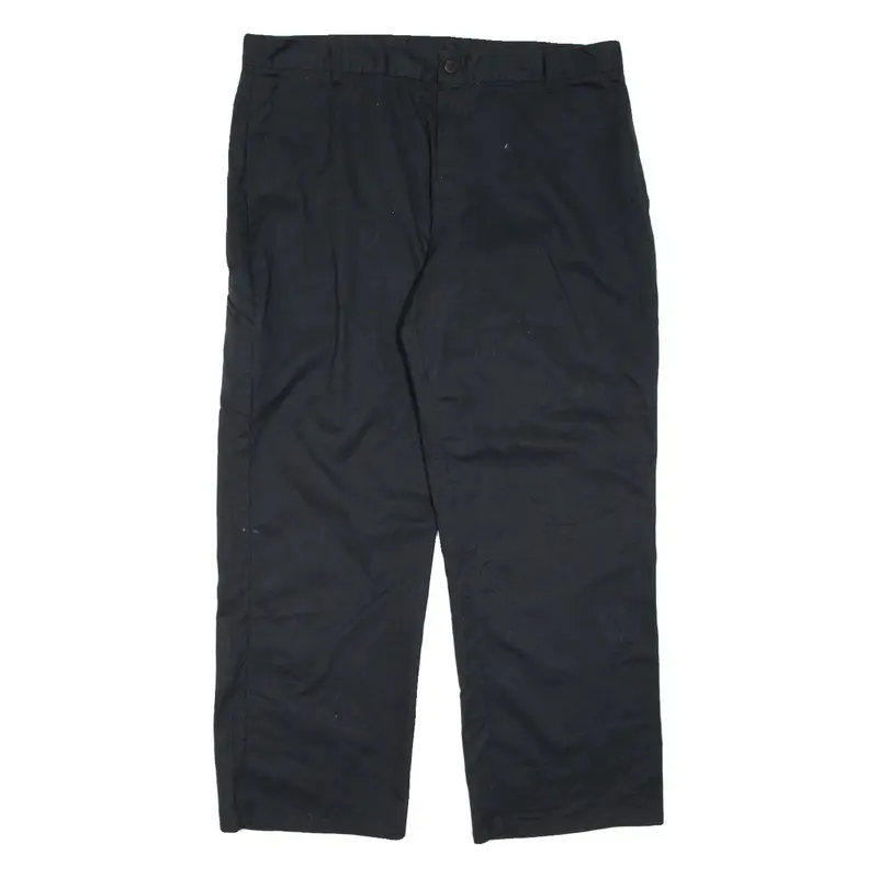 DICKIES Mens Trousers Black Regular Straight W38 L30