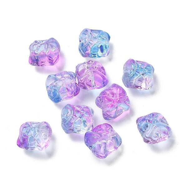 Baking Painted Transparent Glass Beads