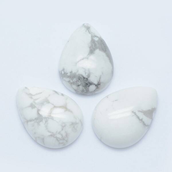 Natural Howlite Cabochons