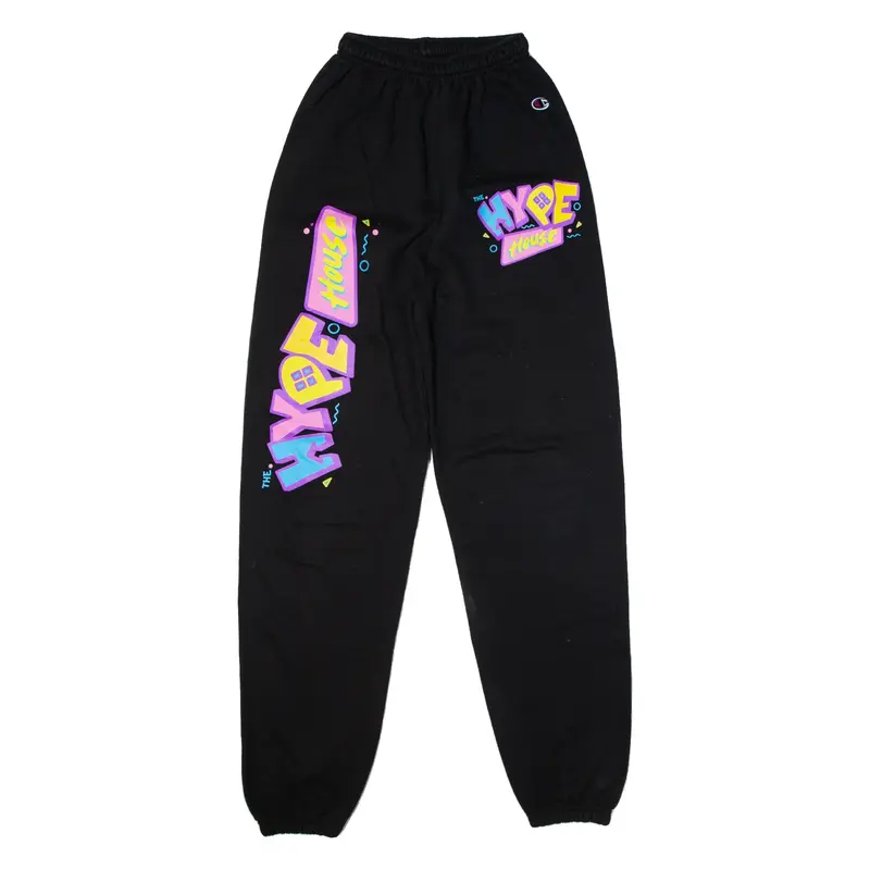 CHAMPION The Hype House Joggers Black Tapered Womens S W22 L29